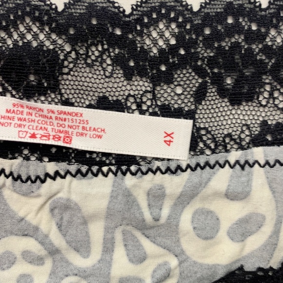 SOLD - Ghost Face Scream Bikini Panties Lace Halloween Lingerie Underwear New - Picture 8 of 10